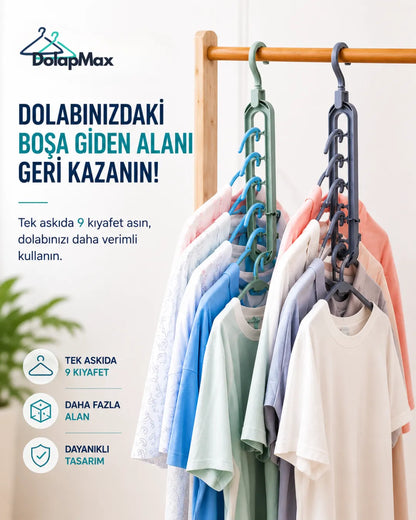 DolapMax® Akıllı Yer Tasarruflu Askı